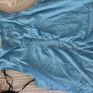 Blue workout top